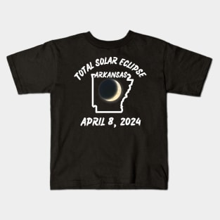 Arkansas Total Solar Eclipse Kids T-Shirt